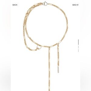 Gold and silver Iris chain Necklace